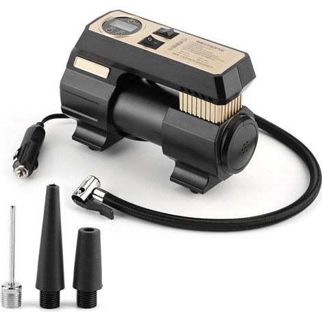 Pompe numérique portable voiture, gonfleur de pneus avec lumière, gonflage rapide en secondes