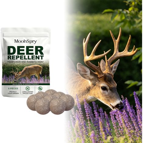Deer repellent for everyday outdoor use, gentle formula to scare away deer and rabbits, convenient and undisturbed -- Deer repellent 8 + mesh bag 1 (1/5)