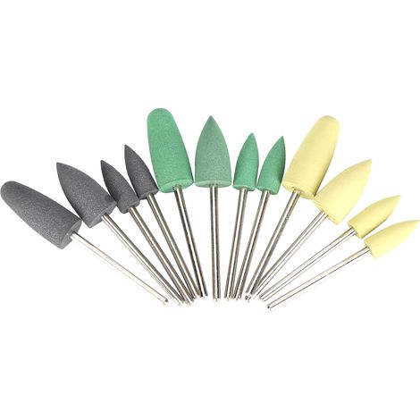 Polisseur Dentaire en Silicone avec Fraise en Acier Inoxydable - Kit de Meulage et Polissage (1/5)