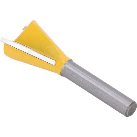Fraise à rainurer bois 6mm avec queue 1/4", outil de menuiserie professionnel pour rainures précises.