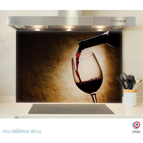 Fond de hotte : Verre de vin rouge 2 - Alu composite - 90 cm - 50 cm (1/5)