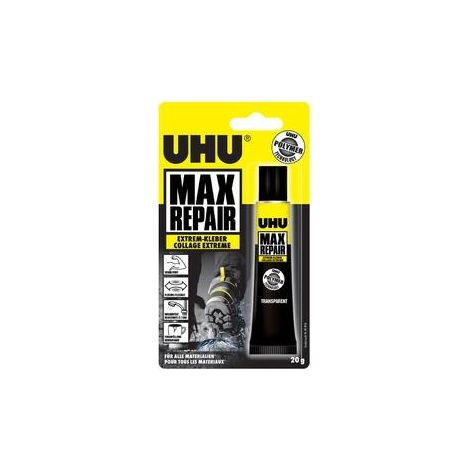 Uhu MAX REPAIR Transparente Flexible Kleber für Bricolage