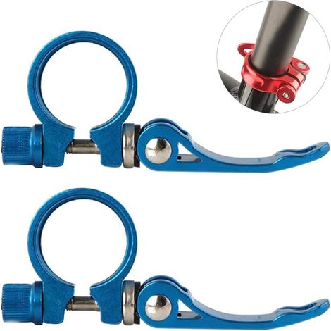 Colliers de serrage en alliage d'aluminium pour tiges de selle de vélo de 34,9 mm (1/2)