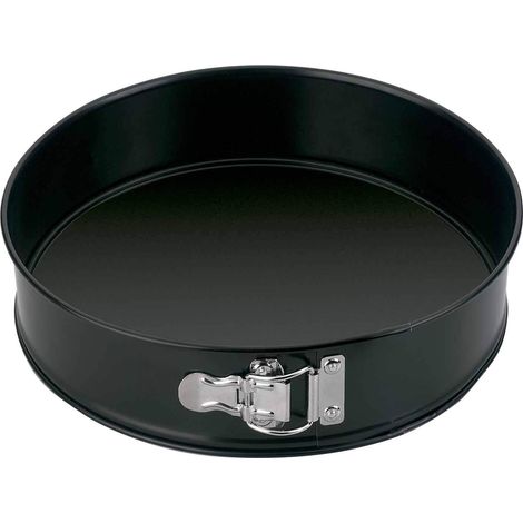 Moule détachable en tôle ronde antiadhésif 26x7 - Noir