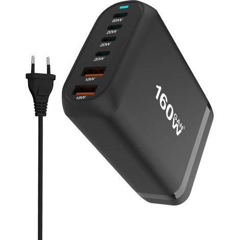 nitrure de galliumPDchargeur160 WRecharge rapide multifonctionnelle 3A3 CChargeur multiport de bureau4C2Aadaptation(N107) (1/5)