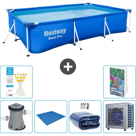 Bestway Piscina Bestway Steel Pro Rectangular - 300x201x66 cm - 7-piezas  S278 (1/5)