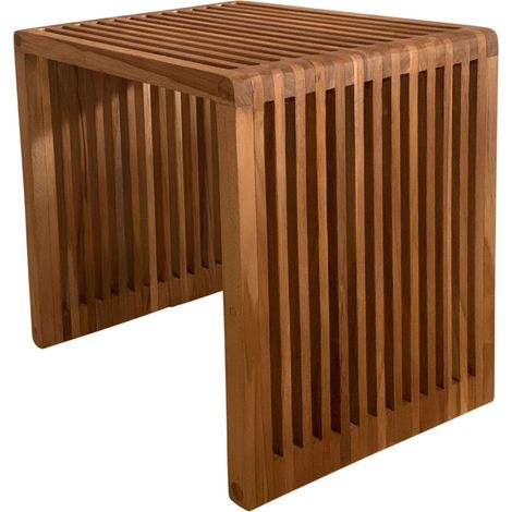 Axi Liane Table D'Appoint En Bois De Teck - Brun  Petit Meuble Pour Jardin, Balcon,Terrasse  40,5 X 40,5 X 46 Cm