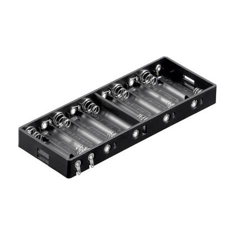 Support de pile 10x LR6 (AA) Goobay 11986 raccordement à souder (L x l x H) 151 x 57.3 x 15.8 mm X39737 (1/2)