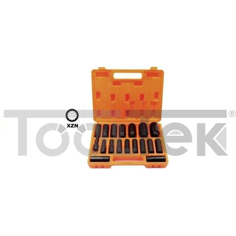 SET CHIAVI A BUSSOLA PER AVVITATORE AD IMPATTO DA 1/2" MILLERIGHE XZN 18pz (1/3)