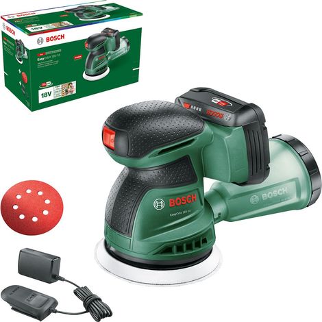 ponceuse excentrique sans fil 18V-10 (ponçage de petites et moyennes surfaces en bois ou surfaces vernies ou peintes diamètre : 125 mm système 18V batterie 2,0 Ah et chargeur) (1/5)