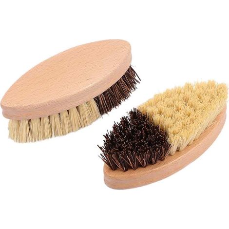 Brosse à légumes pour nettoyer les aliments. Brosse pour pommes de terre, champignons, carottes et autres légumes. Faces rigide et souple, manche en bois résistant. Poils en palmier ou en sisal. Outil (1/4)