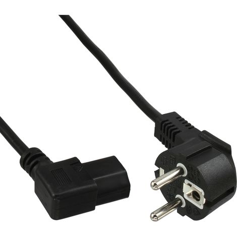 InLine B-16752M cavo di alimentazione 0,5 m nero confezione 60