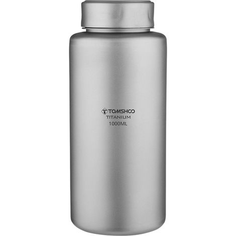 TOMSHOO Titan-Wasserflasche 1L Leichte Sport-Wasserflasche für Outdoor-Aktivitäten wie Camping, Wandern und Rucksackreisen