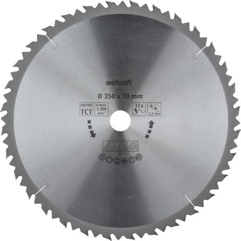 wolfcraft - Discos para sierras circulares de mesa serie marrón (cortes rápidos y bastos) - ref.6593000