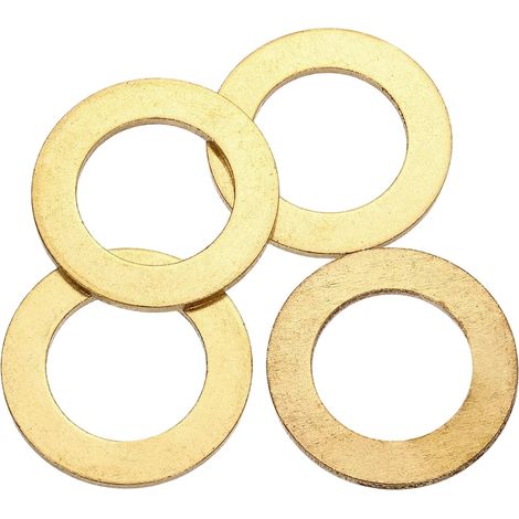 4PCS Rondelles Plates M20x32x2mm Joints De Vidange En Laiton Doré (1/5)