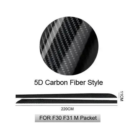 (5D pour 220 cm) 2 autocollants de bas de caisse latéraux pour BMW E90 E92 E93 F20 F21 F30 F31 F32 F33 F34 F15 F10 F01 F11 F02 G30 (1/3)