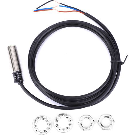 BERM PR12-2DN Détecteur inductif 3 fils NO NPN 1030VDC, capteur de proximité avec distance de détection 2mm (1/5)