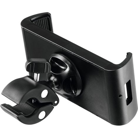 Durable Tablet Klemmhalterung TOUGH CLAMP XL, 360° drehbar für Tablets 7-13", für Regalböden/Stangen, schwarz, 894601