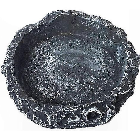Futternapf aus Kunstharz für Reptilien, Mehlwurm-Napf für Terrarien, Napf für Eidechsen, Geckos, Schlangen, Spinnen, Schildkröten, Frösche, 1-teiliges Set. (1/5)