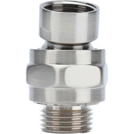 Adaptateur de pommeau de douche G1/2, vanne inverseuse de douche en cuivre brossé pour salle de bain, accessoires de douche à jet supérieur (1/5)