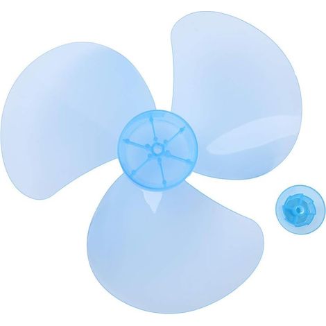 Pale De Ventilateur - 28 Cm - Trou Axe 0,8 Cm - Pour Ventilateur De Table Et Sur Pied - Plastique PP - Bleu Ciel - 1 Pièce (1/5)