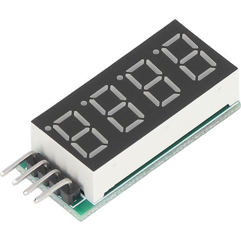Afficheur numérique 4 chiffres 7 segments, module LED I2C, alimentation 5V/3.3V, DM43B04, écran rouge, pour Arduino et projets électroniques. (1/5)