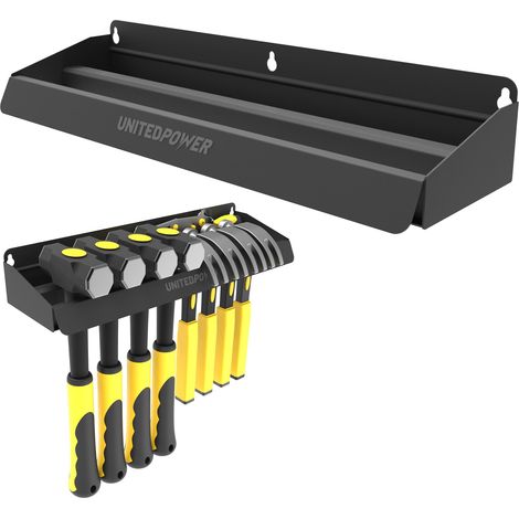 Support pour marteau, support mural, étagère de rangement pour atelier, abri de jardin, garage, maison, compatible avec la plupart des marteaux ou petits outils (1/5)