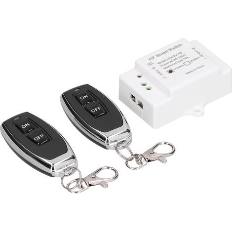 Interrupteur Relais Intelligent sans Fil avec Télécommande RF, Récepteur et Émetteur 85V‑250V (1/5)