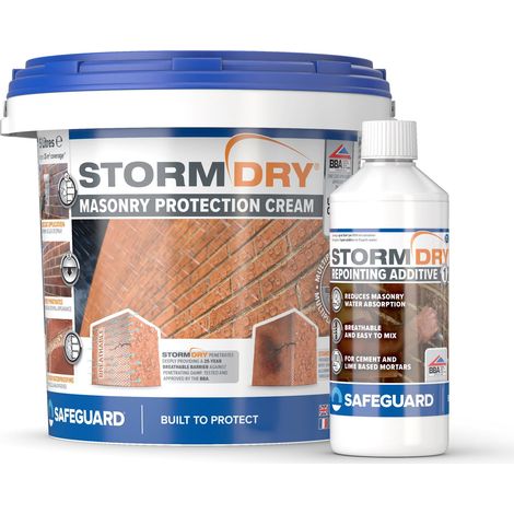 Stormdry Cream 5 Litres and Stormdry Repointing Additive I (1/3)