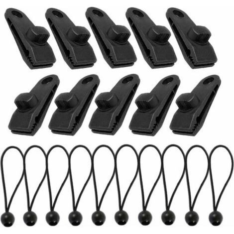 10 set di clip per teloni, elementi di fissaggio per teloni, clip per tende, tenditori per teloni da piscina, clip per tende, tenditori per teloni perfetti per tendere teloni, tende, tende da sole, st