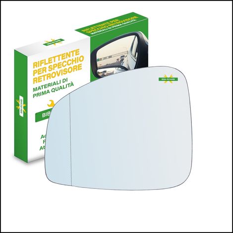 Vetro specchio retrovisore asferico lato sx-guidatore per renault grand scenic i