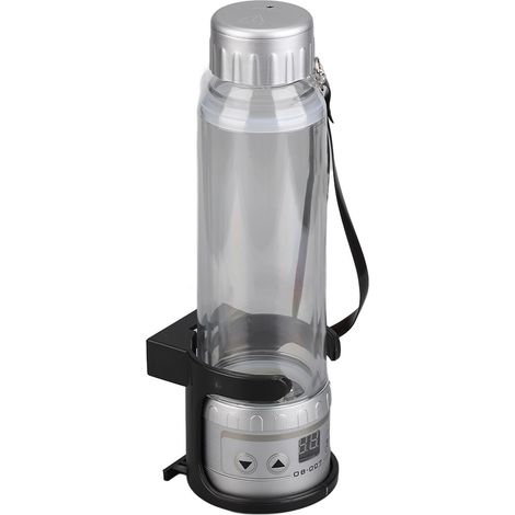 Gobelet chauffant 12V/24V pour voiture, grande capacité 280ml, bouilloire de voyage, cafetière multifonction, chauffe-lait, alimentation par allume-cigare, argent. (1/5)