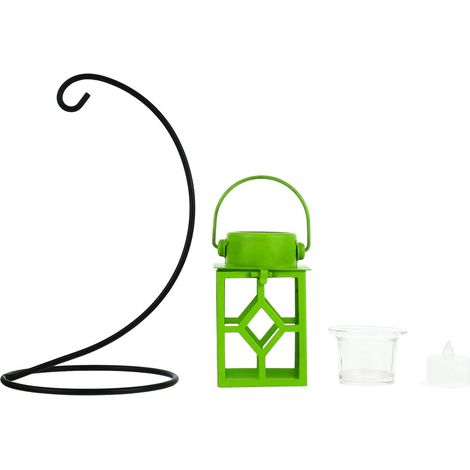 Bougeoir Suspendu Métal Creux Chandelier Ajouré Décoration Murale à Suspendre pour Maison Jardin (1/5)