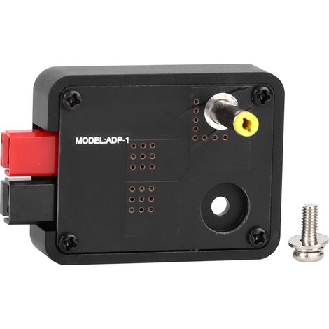 Connecteur d'alimentation DC fiche adaptateur, composants électroniques radio, accessoire électrique en alliage noir (1/5)