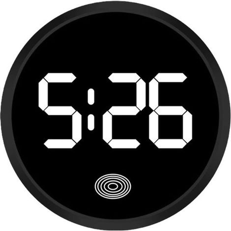 Orologio digitale per auto adatto al cruscotto,display dell'ora a LED,può essere applicato sul cruscotto con illuminazione in bianco e nero (1/4)