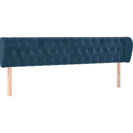 Maison Exclusive - Cabecero de terciopelo azul oscuro 203x23x78/8 (1/5)