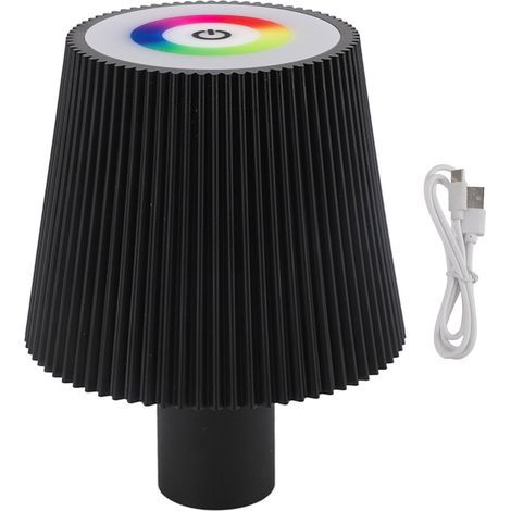 Lampe LED en forme de bouteille, étanche IP54, 4000mAh, contrôle tactile, couleur réglable, Rechargeable par USB, sans fil, veilleuse pour vin, noire