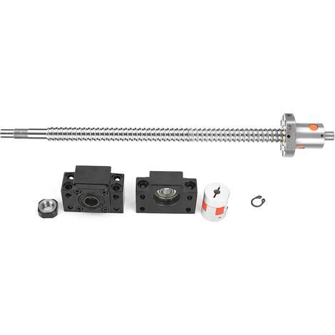 Vis de billes 360mm + écrou, support BK/BF12, socle, accouplement 6.3510mm, kit complet (1/5)