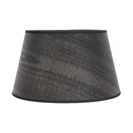 Pantalla salma e27 madera negra 35dx25dx20h conica abierta