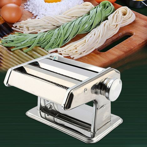 Machine à pâtes 3 en 1 en acier inoxydable, faite à la main, pour lasagnes, spaghettis et tagliatelles. (1/5)