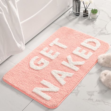 Tapis de bain antidérapant 50 x 80 cm, paillasson de salle de bain absorbant et doux pour douche et baignoire (1/5)