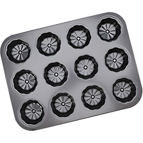 Plat à pâtisserie antiadhésif à 12 puits, idéal pour la-2 (1/2)
