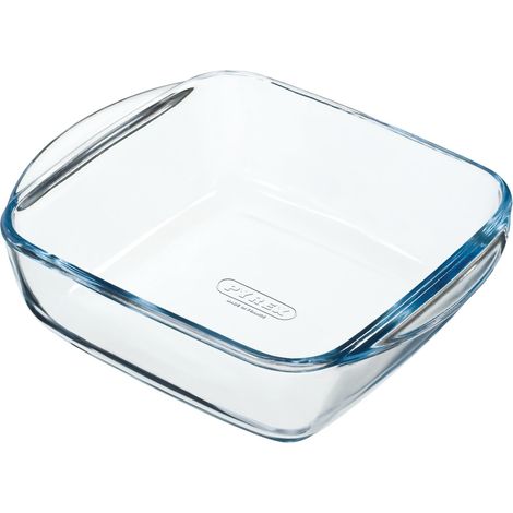 Plat à Four, Verre Borosilicate ultra Résistant, 20x17 cm, 1L, Cuisson Homogène, Compatible Air Fryer, Micro-ondes, Congélateur et Lave-Vaisselle (1/4)
