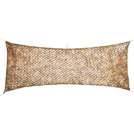 vidaXL Filet de camouflage avec sac de rangement 412x144 cm sable