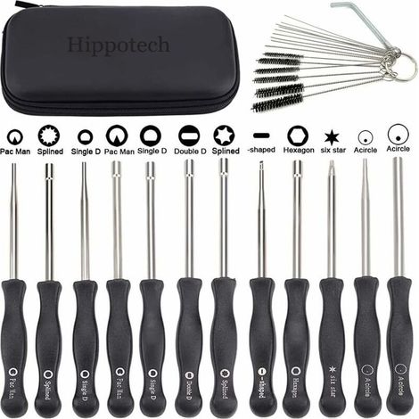 Set of 12 carburetor adjustment tools with screw drivers for small 2-stroke engines for Husqvarna and Stihl chainsaws - ECHO-INHHUB (1/5)