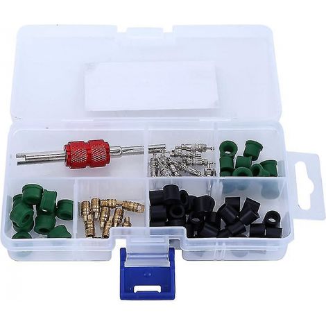 Kit de remplacement de valve pour climatiseur, kit de réparation de climatiseur R12/R410 (71 pièces) (1/5)