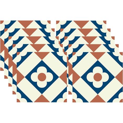 Carreaux Adhésifs Géométriques Auto-collants en Pvc pour Sol et Rénovation, 10 Feuilles, Facile à Nettoyer, Décoration Murale Solide et Antidérapante (1/5)