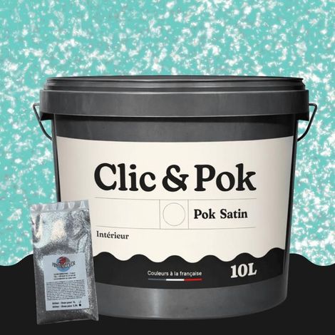 Peinture Effet Pailleté pour Murs & Plafonds - POK PAILLETTE - 10L - Majorque (1/4)