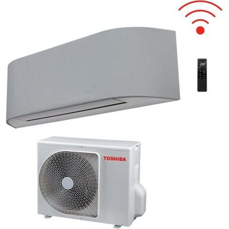 Climatizzatore Condizionatore Toshiba Inverter serie HAORI 16000 (15000) btu R-32 RAS-B16N4KVRG-E Wi-Fi Integrato A++ Grigio Chiaro/Grigio Scuro - NOVITA' Grigio Chiaro Grigio Chiaro Grigio Chiaro,R-3