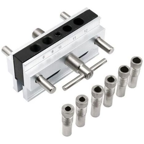 Gabarit De accessoire pour une perceuse Goujonnage à Centrage Automatique Pour Bois épais, gabarit de percage Guide De Perçage, Kit De Gabarit De Goujonnage (1/4)